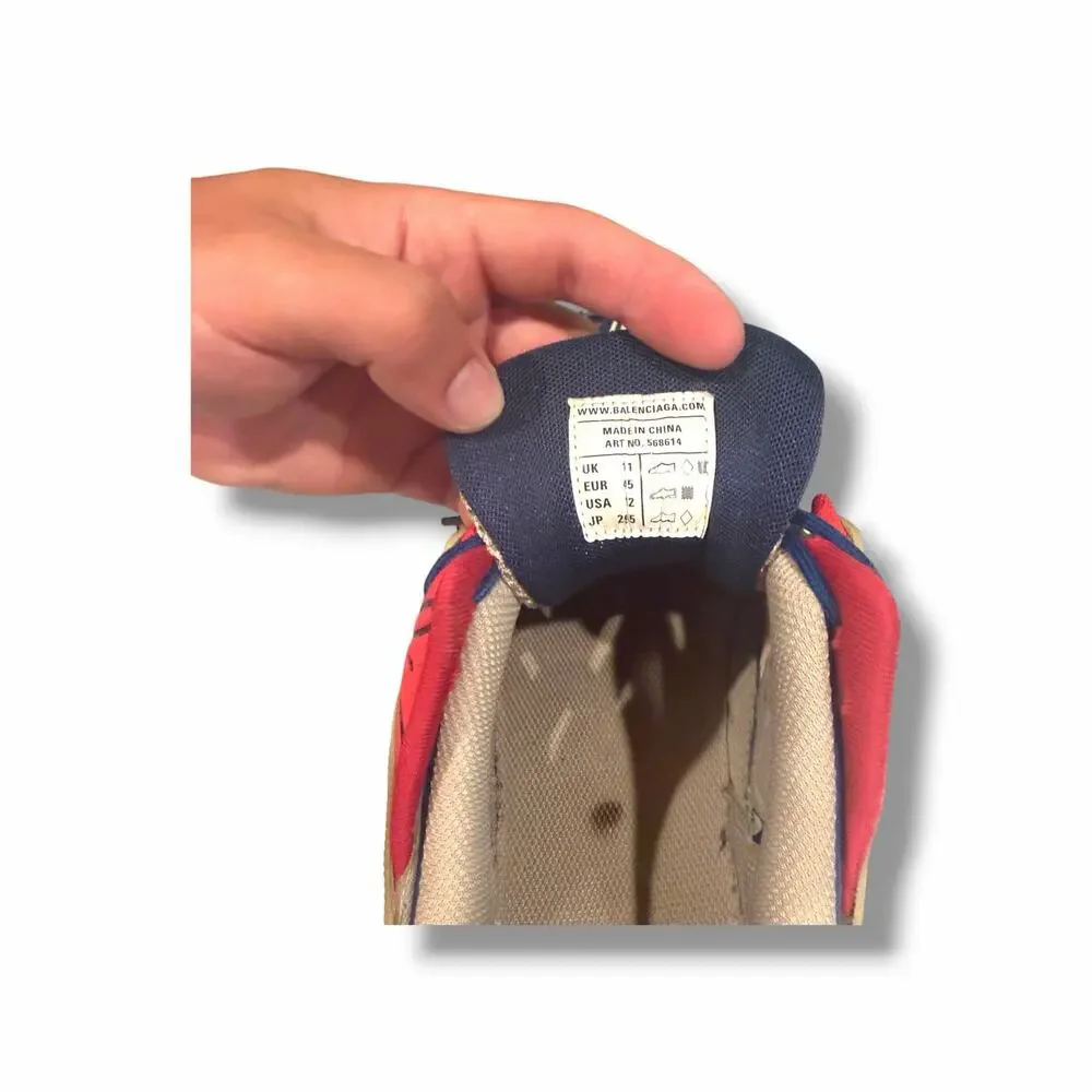 Balenciaga Track 2 ‘Grey Red Blue’ Sneakers | Size 45EU(12US)